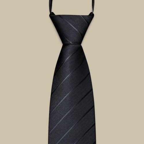 Black Tie Men Zipper Style No-Tie Lazy Man Men's Suit Tie Formal Business Hand-Tied Summer No-Knot Trend
