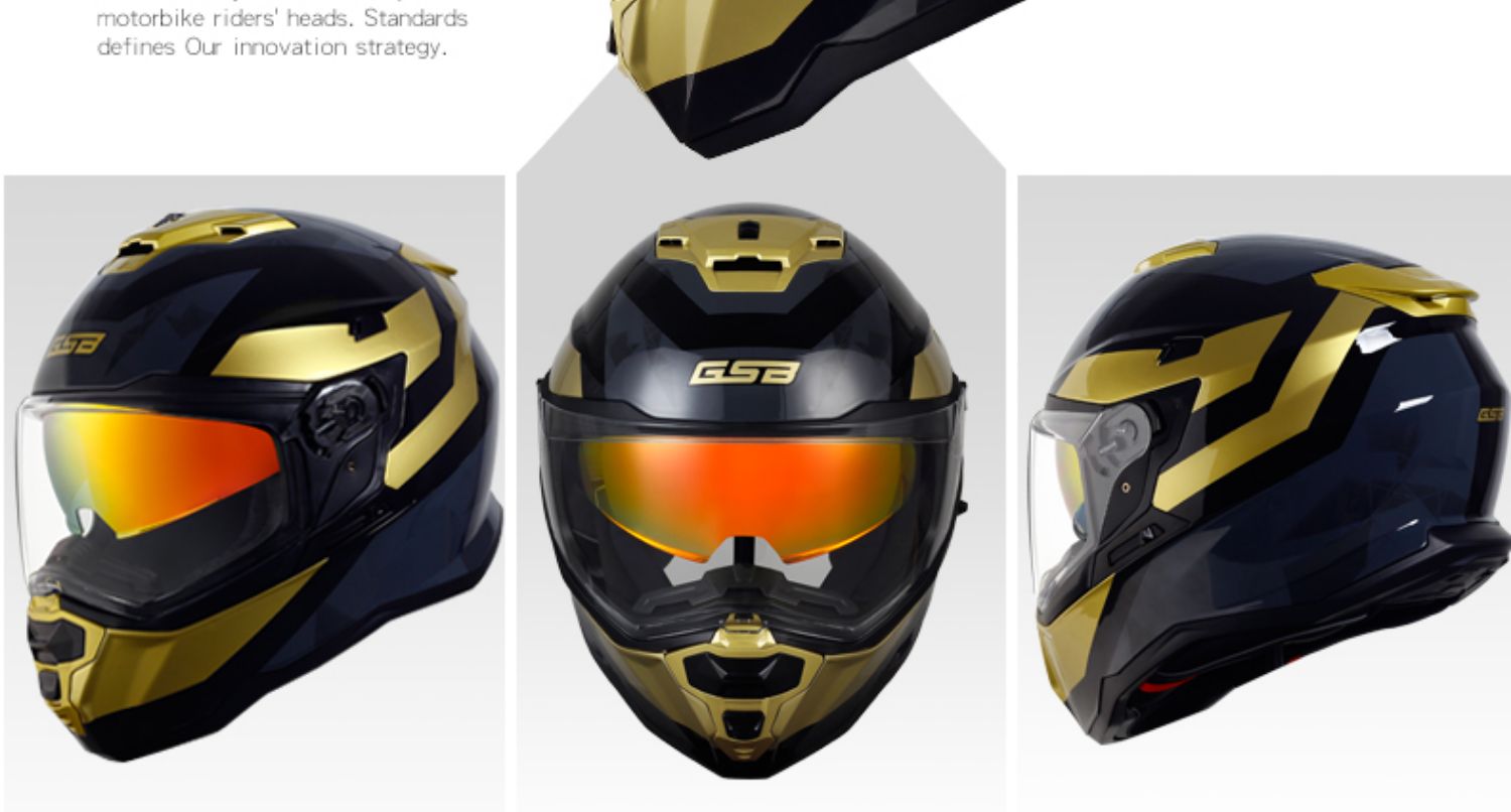 Rally Helmet Motorcycle Dual Lens Summer Full Helmet 3C Certified