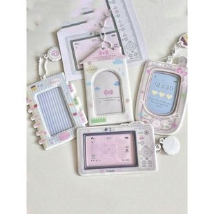 Cartoon PVC Card Holder Small Card Photo ID Badge Bag