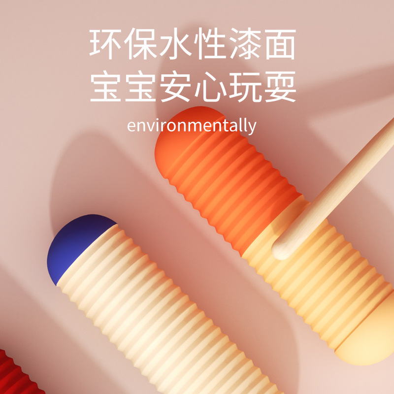 Artesanía de madera música educación temprana juguetes instrumento musical de los niños tubo arena instrumento musical los niños tubo de arena percusión ayuda Juguetes