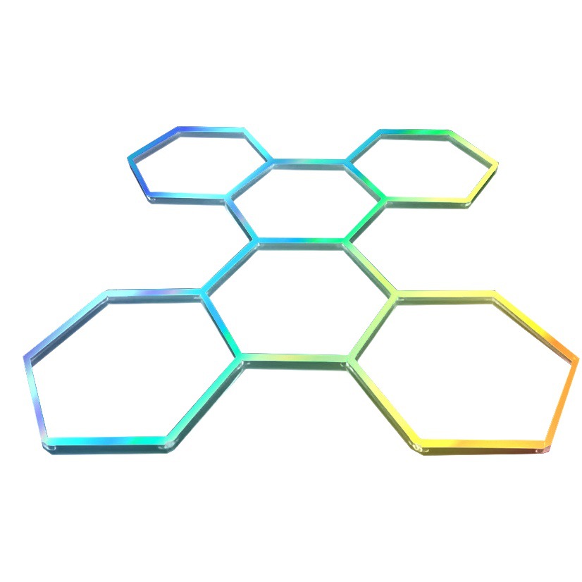 Lámpara de trabajo para estación de lavado de autos de aluminio, luz de panal para estética automotriz, luz LED para taller 4S, luz de techo para taller de reparación, luz diurna para lavado de autos