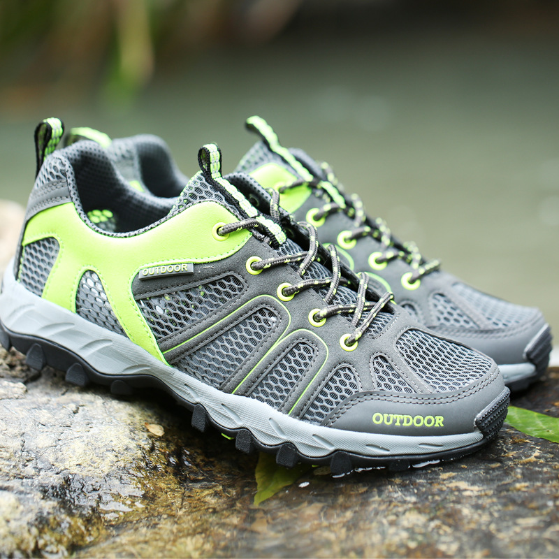 2025 zapatos de montaña transfronterizos de verano al aire libre zapatos de senderismo transpirables zapatos de secado rápido zapatos deportivos ociosos