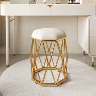Dressing Stool Modern Simple Manicure Stool Home Bedroom Dressing Chair Girls Makeup Stool Internet Celebrity Round Stool