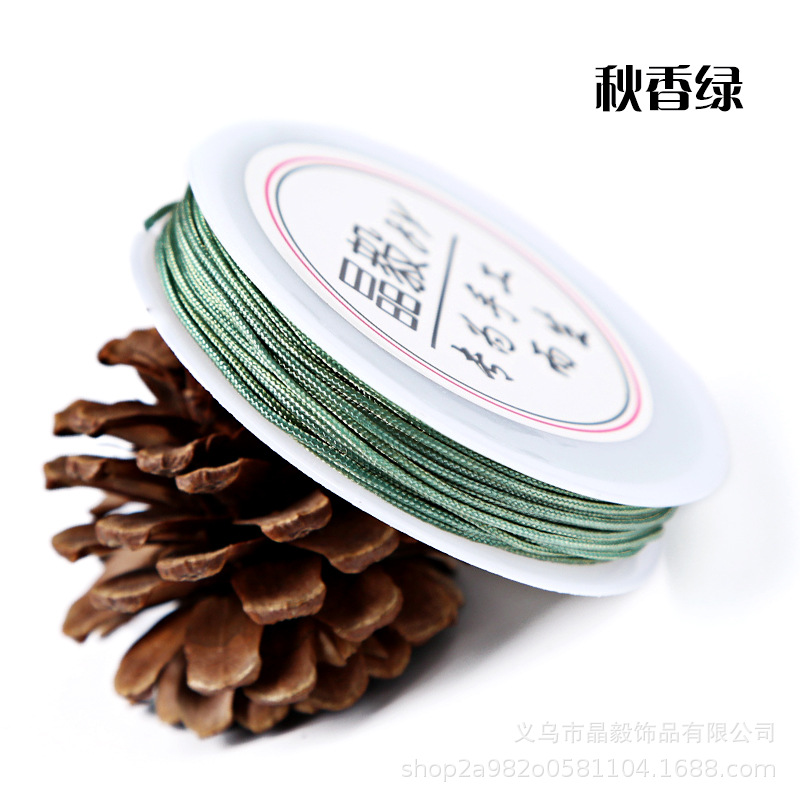 Fábrica directa 1mmA hilo Jade hilo DIY accesorios de joyería hechos a mano hilo trenzado hilo torcedura borla alambre lote