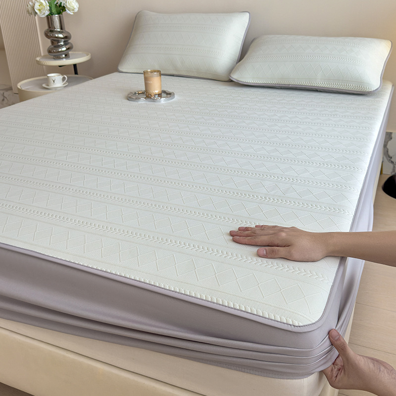 2025 nuevo colchón de algodón protector de colchón Simmons máscara de cama gruesa cubierta de sábanas incluidas cubierta de cubierta de tres piezas