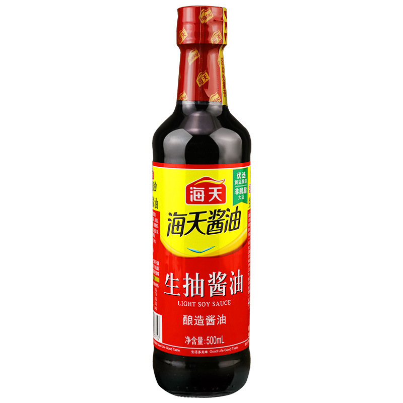 海天生抽酱油500ml小瓶装家用炒菜凉拌火锅酿造黄豆酱油点蘸调料|undefined