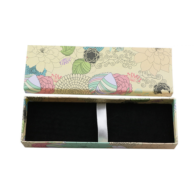 Caja de embalaje de regalo de moda simple de impresión de escritorio de negocios bolígrafo de firma bolígrafo caja de logotipo láser