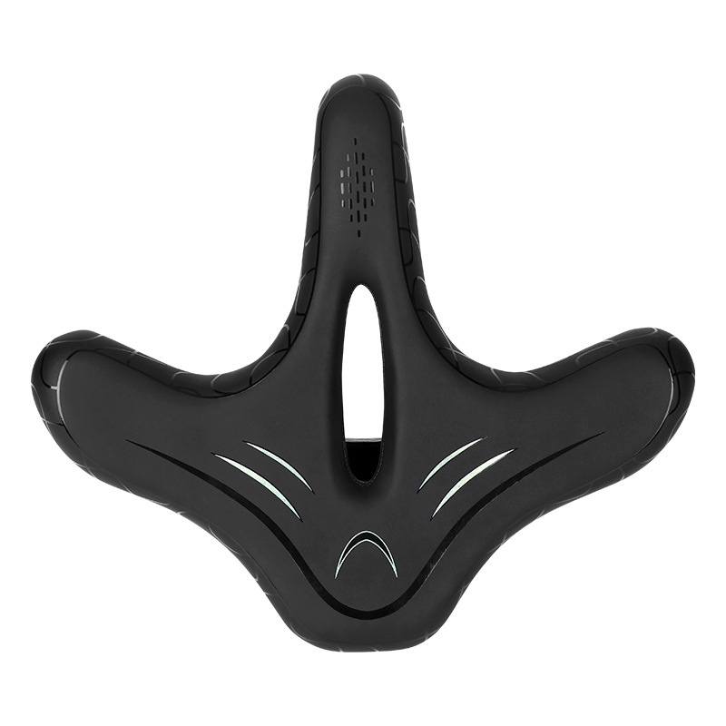 Coussin de siège de vélo élargi, haute élasticité, selle confortable, absorption des chocs, siège creux et respirant, saut_voghion.com