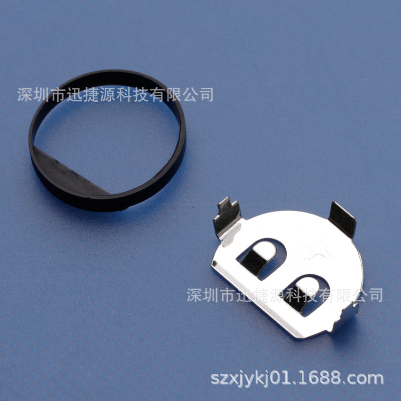 2032弯角纽扣电池座 2016贴片电池扣 磷铜直插电池夹