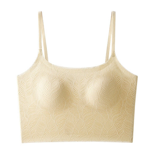 Beautiful back underwear women's suspender bra seamless small chest push-up sports tube top summer thin anti-exposure wrapped chest lace