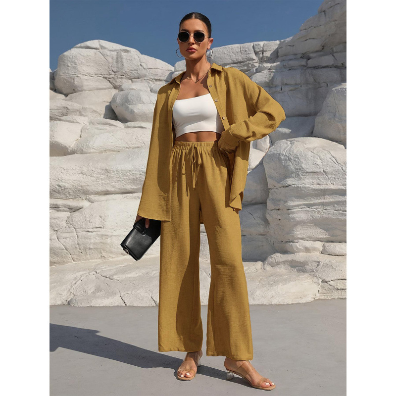 European American Cross-border Fashion Spring And Autumn Style Elegant Plus-size Women's Long-sleeve Cardigan Two-piece_voghion.com