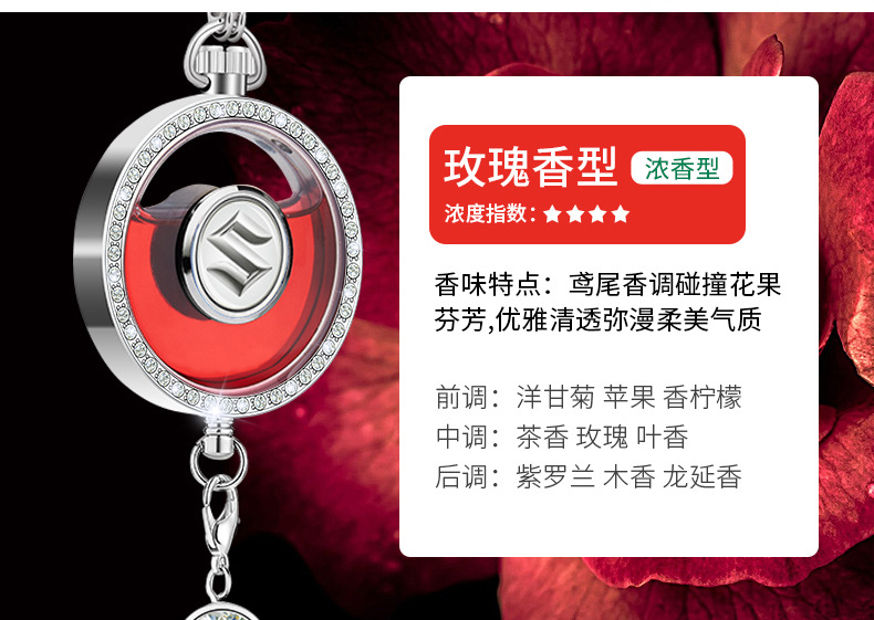 Specially Designed for Foreign Trade, Perfume Car Hangings, Aromatherapy Car Accessories, Long-Lasting Light Fragrance, High-End Fragrance for Men, and Car Interior Decorations for Women