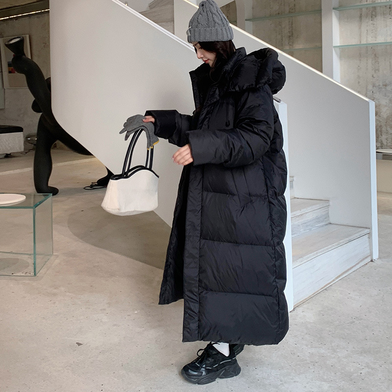 Invierno engrosada abajo abrigo de algodón acolchado de las mujeres de estilo coreano sobre la rodilla de gran tamaño estudiante abrigo de algodón acolchado 2023 Nuevo image 3