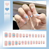 Nail stickers, fake nails, mountain tea with bow, ready-made product, wholesale