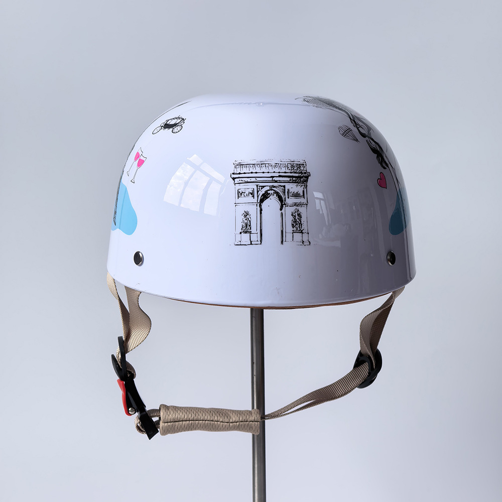 Motorcycle helmet, electric vehicle helmet, riding safety helmet, unisex half helmet 305