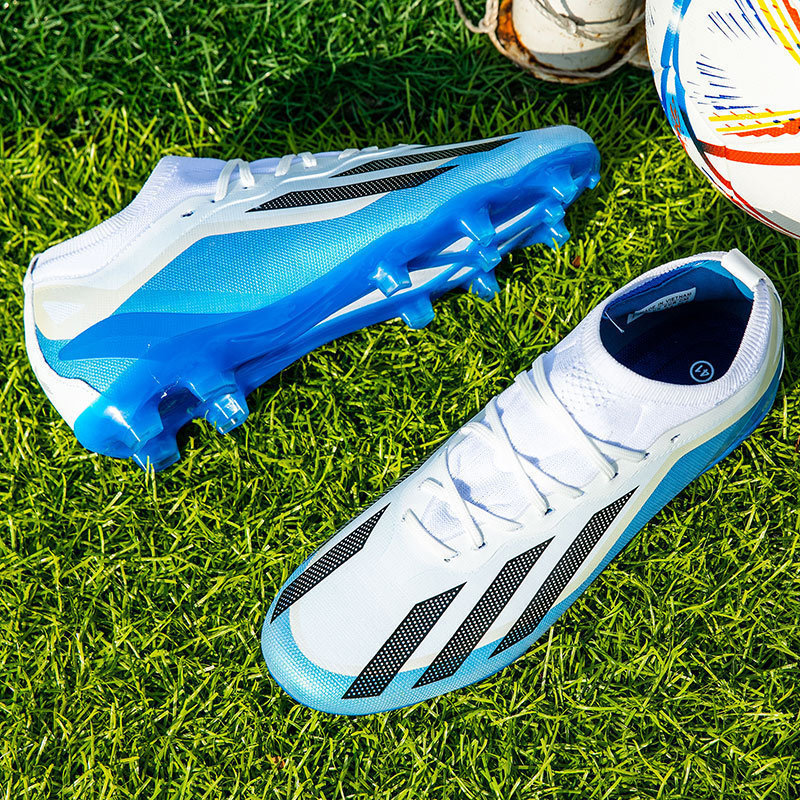 Cross-border Messi X10 Putian zapatos de fútbol hombres de corte bajo entrenamiento de juego de estudiantes AG tachuelas zapatillas de hierba