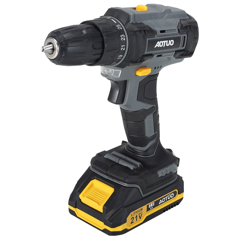 Transfronterizo nuevo taladro de mano multifuncional taladro de pistola inalámbrica de alta potencia taladro de litio recargable doméstico comercio exterior conjunto de herramientas de taladro eléctrico