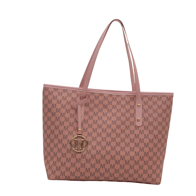 Bolsa Tote para mujeres 2024 nueva bolsa de viaje de gran capacidad otoño y invierno sensación relajada impresión universitaria bolsa de hombro