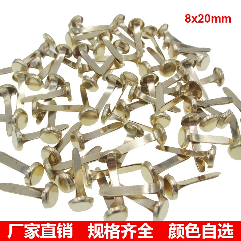 Самые продаваемые золотые металлические двухногие гвозди Amazon, двухногие гвозди, двухногие гвозди, детские бумажные игрушки, материалы для переплета книг с картинками