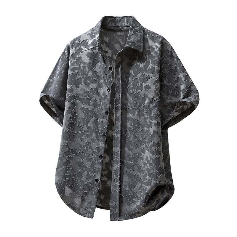 taglia 2026 Camicia da spiaggia da uomo vintage a maniche corte, stile europeo e americano, nuova, vintage, effetto invecchiato, taglia C100_voghion.com