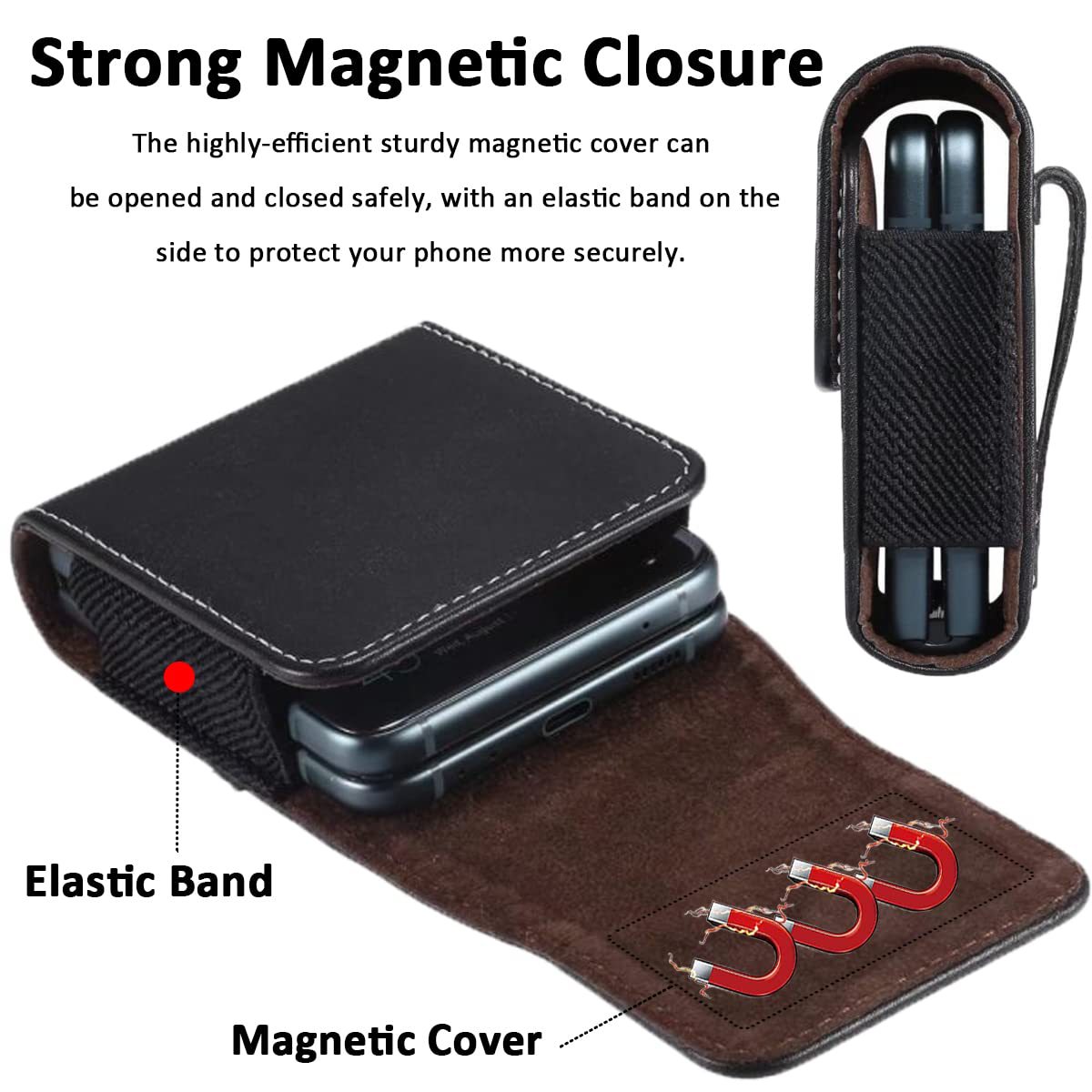 Suitable for the new ZFlip4 protective case, Korean waist bag, Flip5 Samsung foldable phone case_voghion.com