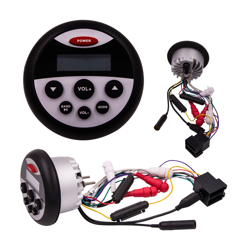 Ip66 Waterproof Mp3 Bluetooth USB Player Suitable for Rvs, Off-Road Vehicles, Boats, Outdoor Installation, and Vehicle Mounting