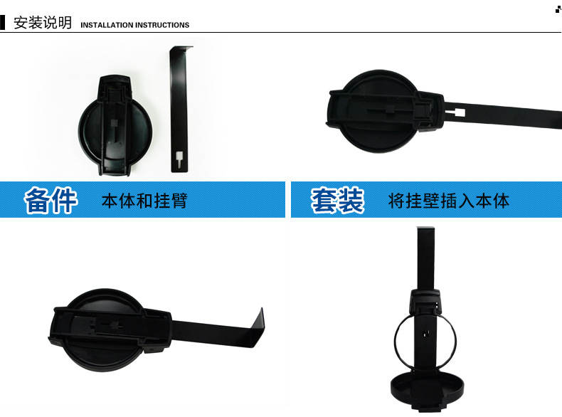 YAC hanging car water cup holder car water bottle holder fixed car rear seat multifunctional storage folding cup holder
