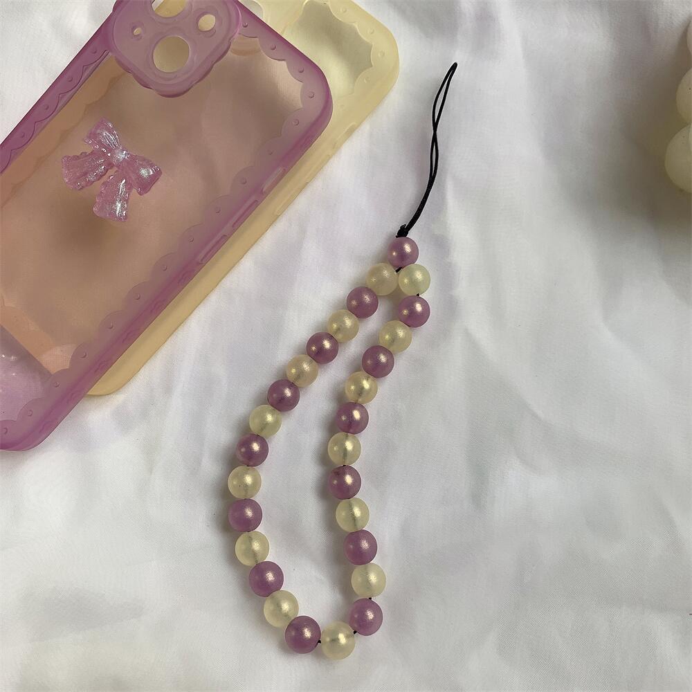 NX 다채로운 구슬 로프 보라색 노란색