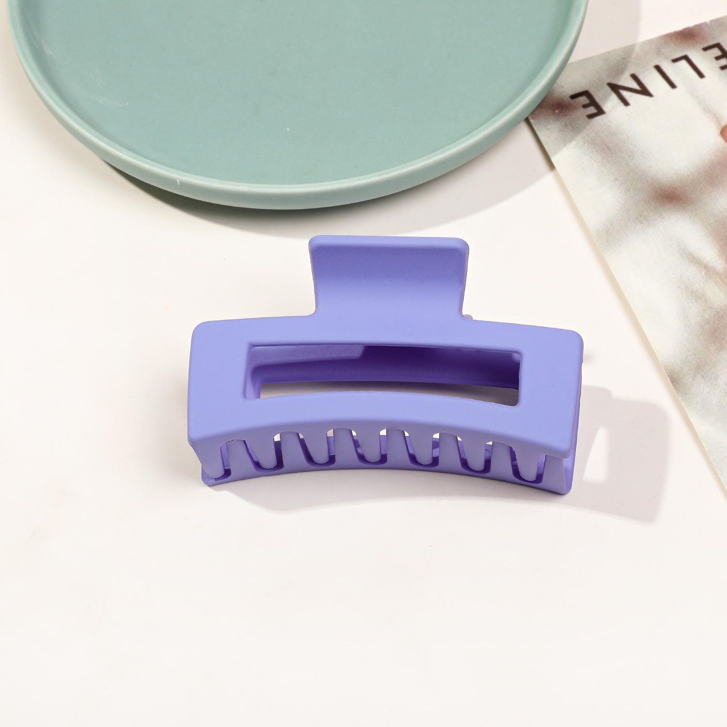 8.5cm 사각 반투명 파란색과 보라색 28