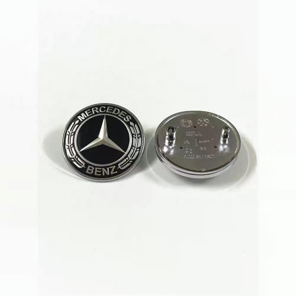 Suitable for Mercedes-Benz Hood Logo, New C-Class, A-Class, Gla, Cls, Cla Hood Emblem, Hood Logo, Black
