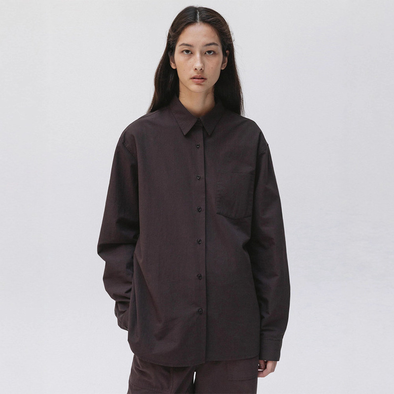 Mo*A Niche Designer Shirt Top for Women 2025 Autumn New Style High-End Loose Long-Sleeved Shirt for Women
