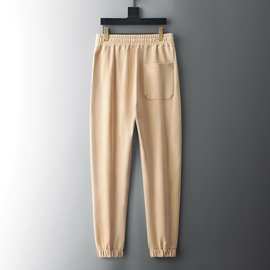 定制加绒加厚男士休闲高街冬季保暖束脚卫裤宽松直筒运动棉裤男款