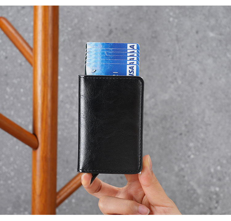 Herren Kartenetui Mit Rfid Schutz Aus Aluminium Carbon Optik_voghion.com