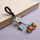 Persimmon Ruyi Mobile Phone Chain Bodhi Lotus Flower Hanging Pendant Anti-losing Rope Men's Car Keychain Women's Exquisite Pendant