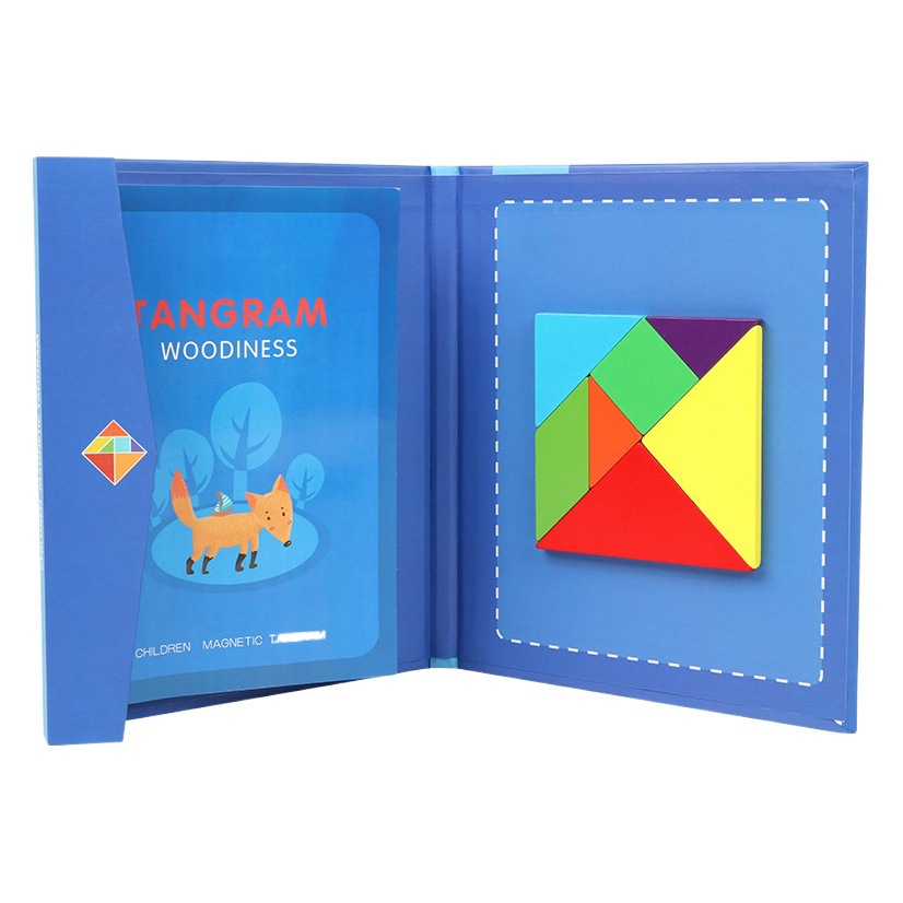 Rompecabezas de rompecabezas tipo clip de libro de bloques de construcción magnéticos de madera para niños de educación temprana para estudiantes en el segundo grado aprendiendo material didáctico rompecabezas