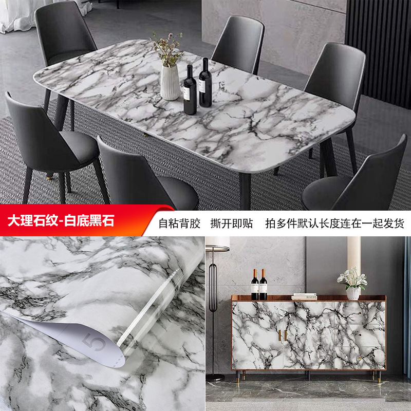 Papel pintado autoadhesivo transfronterizo puerta de cocina renovación de papel pintado impermeable a prueba de humedad pegatinas 40cm comercio exterior papel pintado en venta caliente
