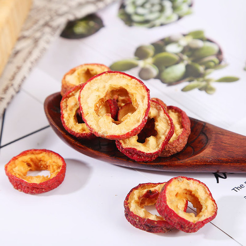 Factory wholesale new seedless hawthorn slices, direct supply bulk seedless freeze-dried hawthorn, sugar-coated hawthorn rings