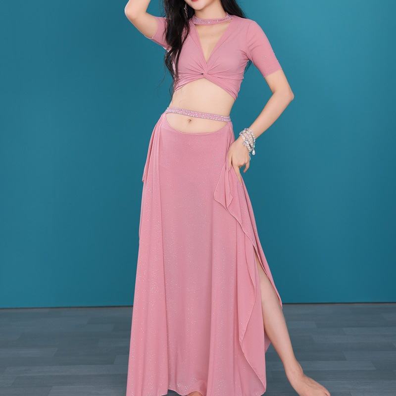 Dancer Belly Dance Costume 2025 Summer New Practice Suit Set Water Gauze Oriental Dance Performance Outfit Group Uniform Dancer Belly Dance Costume 2025 Summer New Practice Suit Set Water Gauze Oriental Dance Performance Outfit Group Uniform