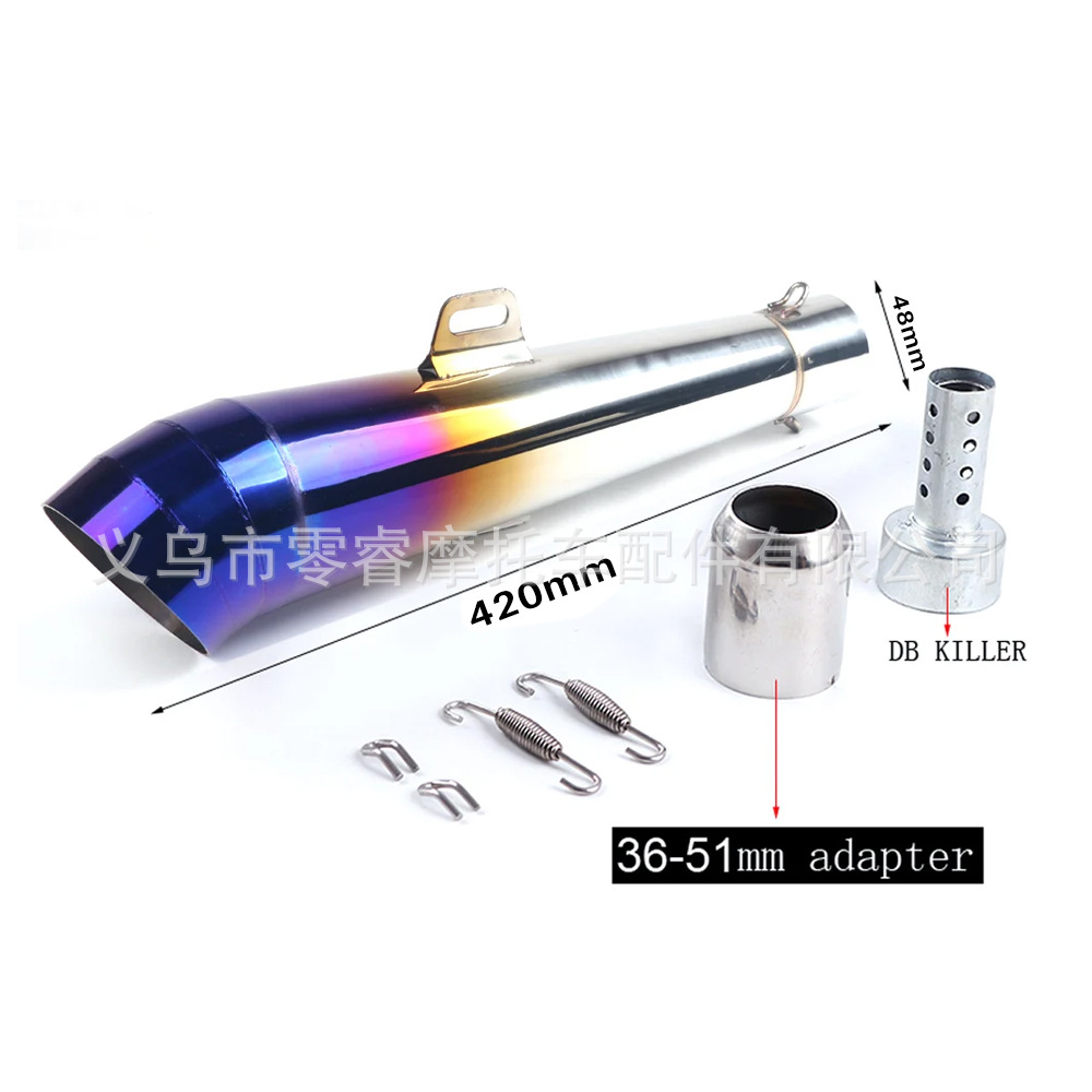 Motorcycle Exhaust Pipe Universal Modified Exhaust Muffler Nc700 Mt07 Exhaust