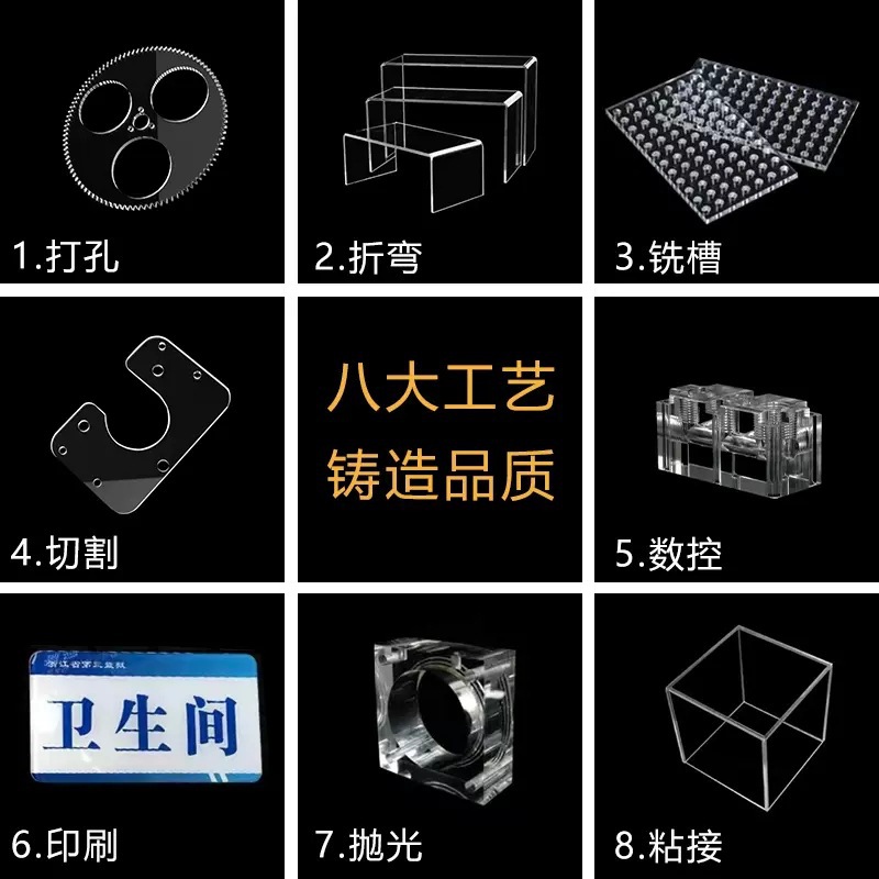 透明亚克力板粗宽条纹石头纹水波纹贝壳特殊纹路渐变炫彩加工