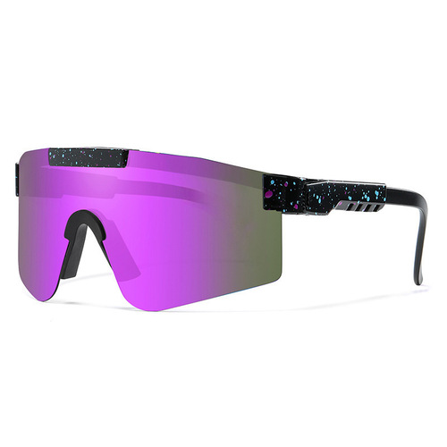 Overseas EU/US Cross-border Sun Glasses Windproof Coated with Real Film Cycling Outdoor Sports Goggles Wholesale PC Non-Polarized