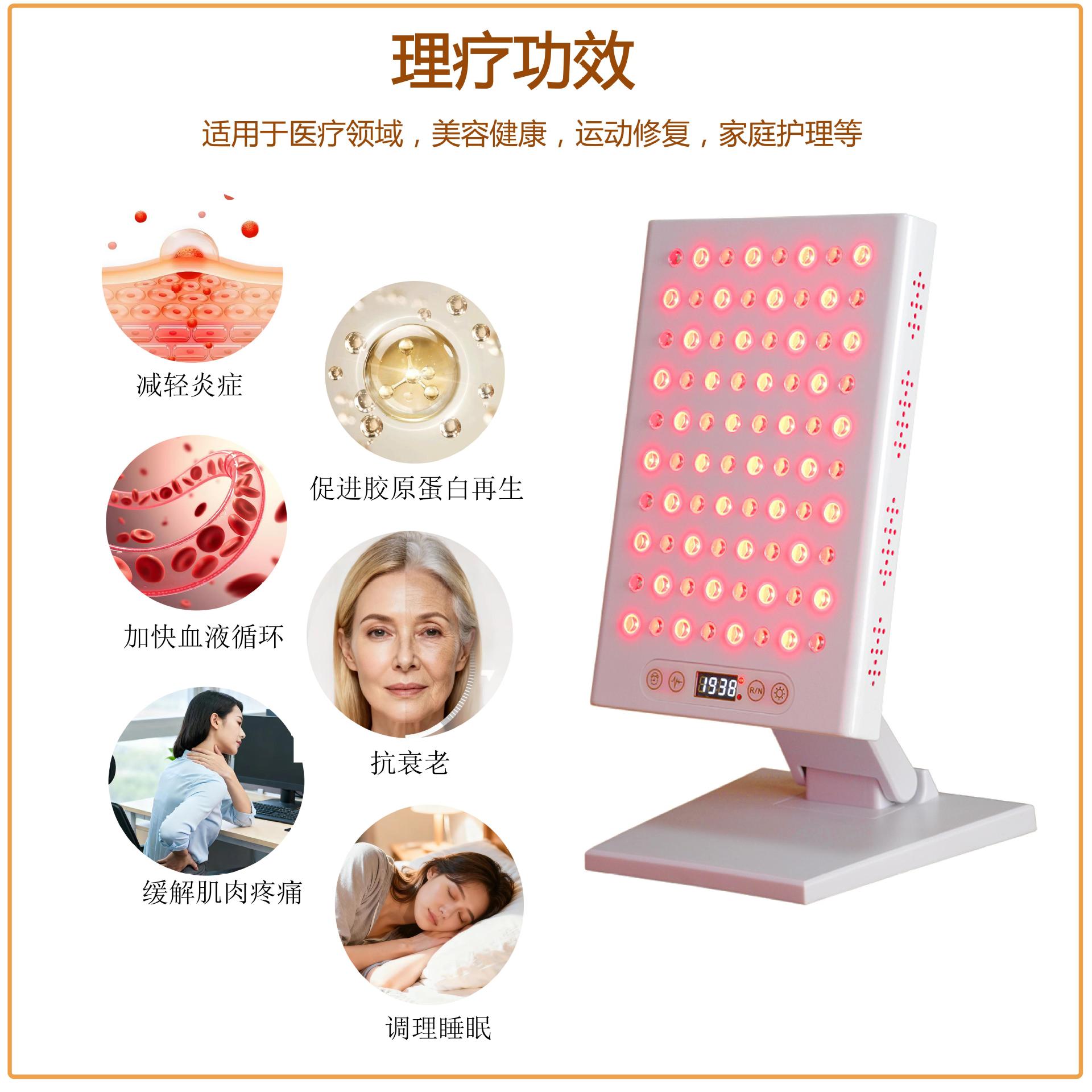 Transfronterizo dedicado 400W lámpara de fisioterapia infrarroja lámpara de fisioterapia de belleza para el hogar lámpara de Infrarrojo Cercano LED para salón de belleza