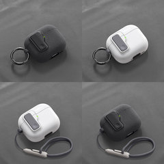 AirPods第4世代イヤホンケース、Apple AirPods Pro第2世代ワイヤレスBluetoothボタンイヤホンカバー、ソフトケースに適しています。