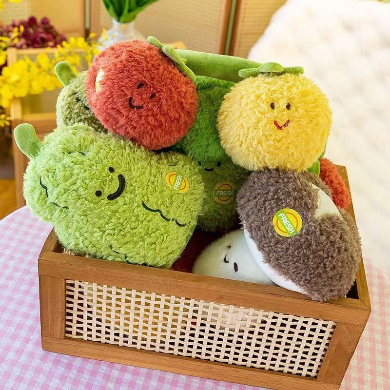 創意的な新型の子供のおもちゃの果物と野菜のぬいぐるみのシミュレーション果物と野菜のぬいぐるみの卸売り