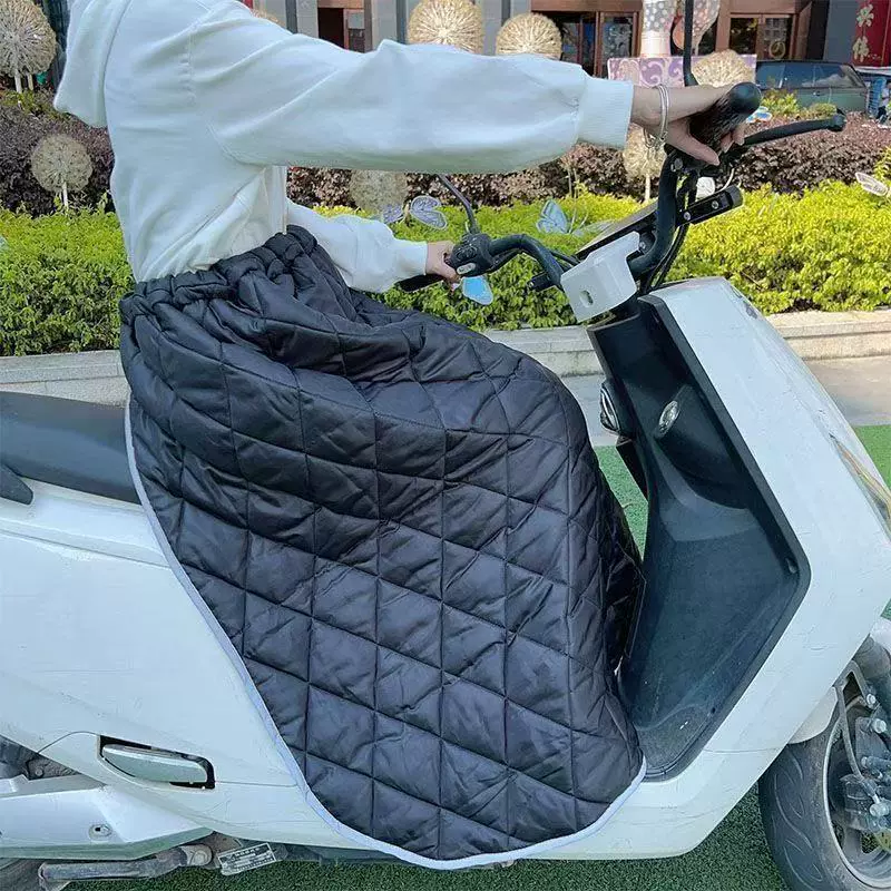 新款挡风半身裙冬季保暖电瓶车被防寒护腿围裙被加厚御寒