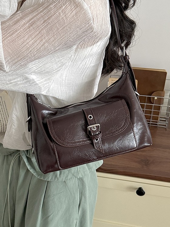 Bolsos de cuero coreano de un hombro para mujeres 2026 comercio exterior nuevo estilo de alta calidad bolso de mochila de estilo occidental