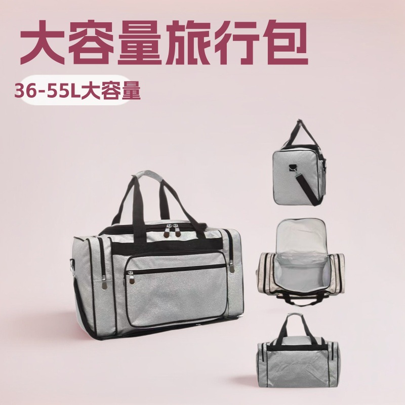 跨境新款格力特运动健身包大容量出差旅行包多口袋衣服收纳行李袋