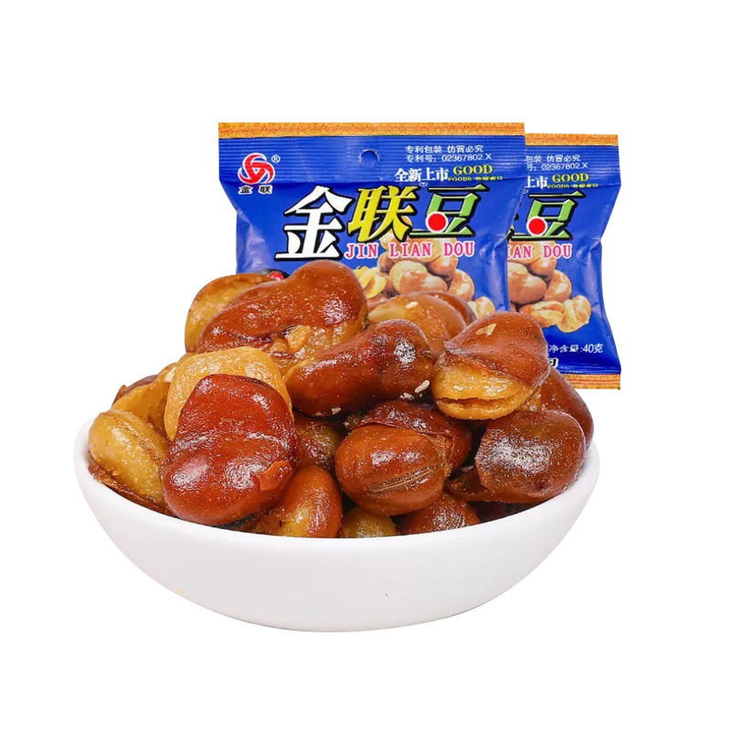 金聯蚕豆牛肉味蘭豆35g 豆類スナックおつまみ 麻味牛肉風味サクサク|undefined