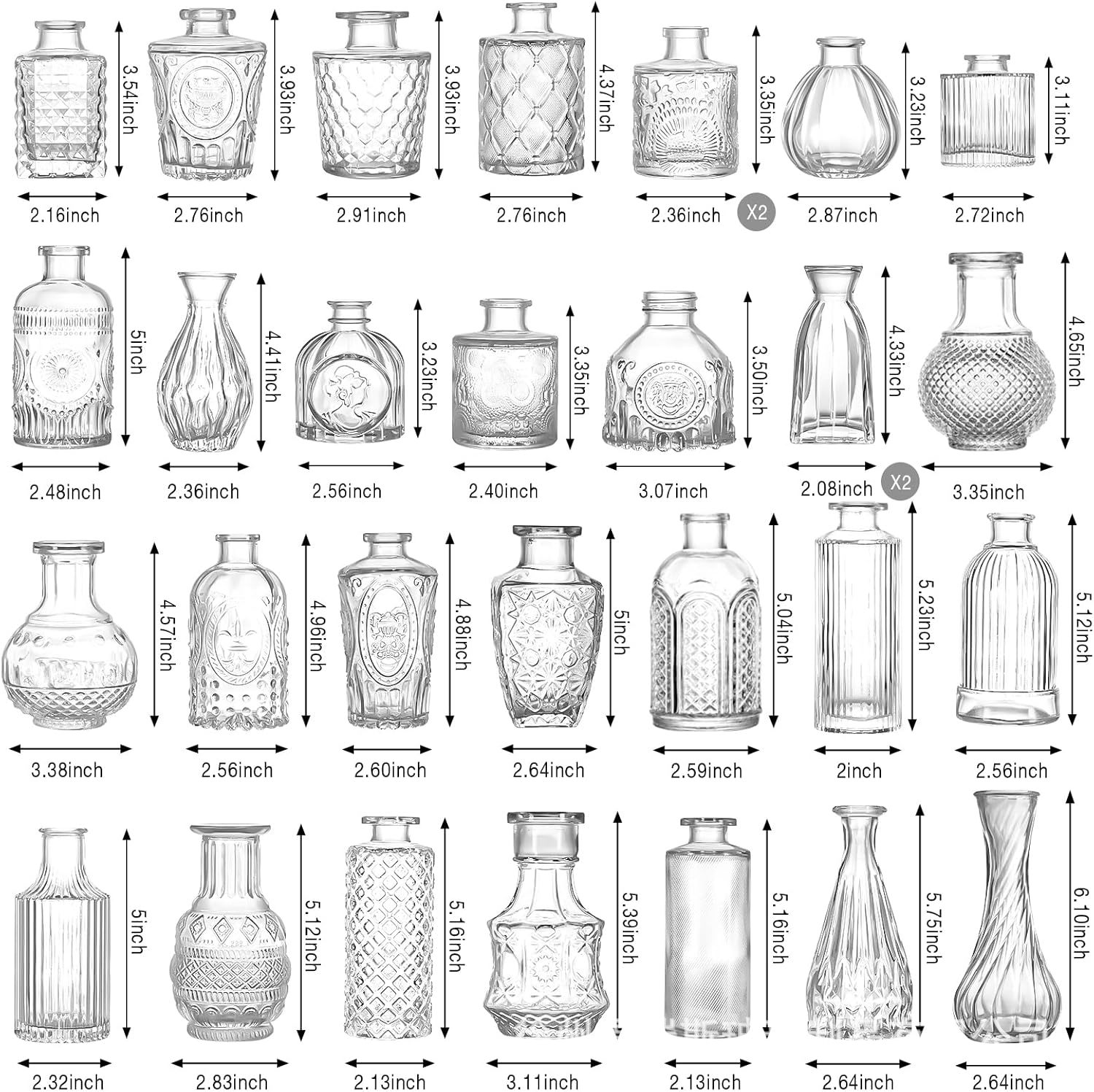 무작위로 작은 꽃병