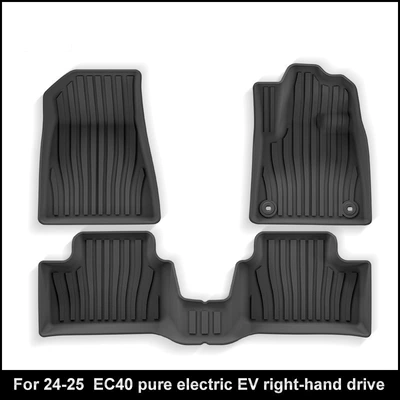 Suitable for 24-25 Volvo Ec40 Right-Hand Drive Car Floor Mats Waterproof Tpe Floor Mats Trunk Mats Cross-Border